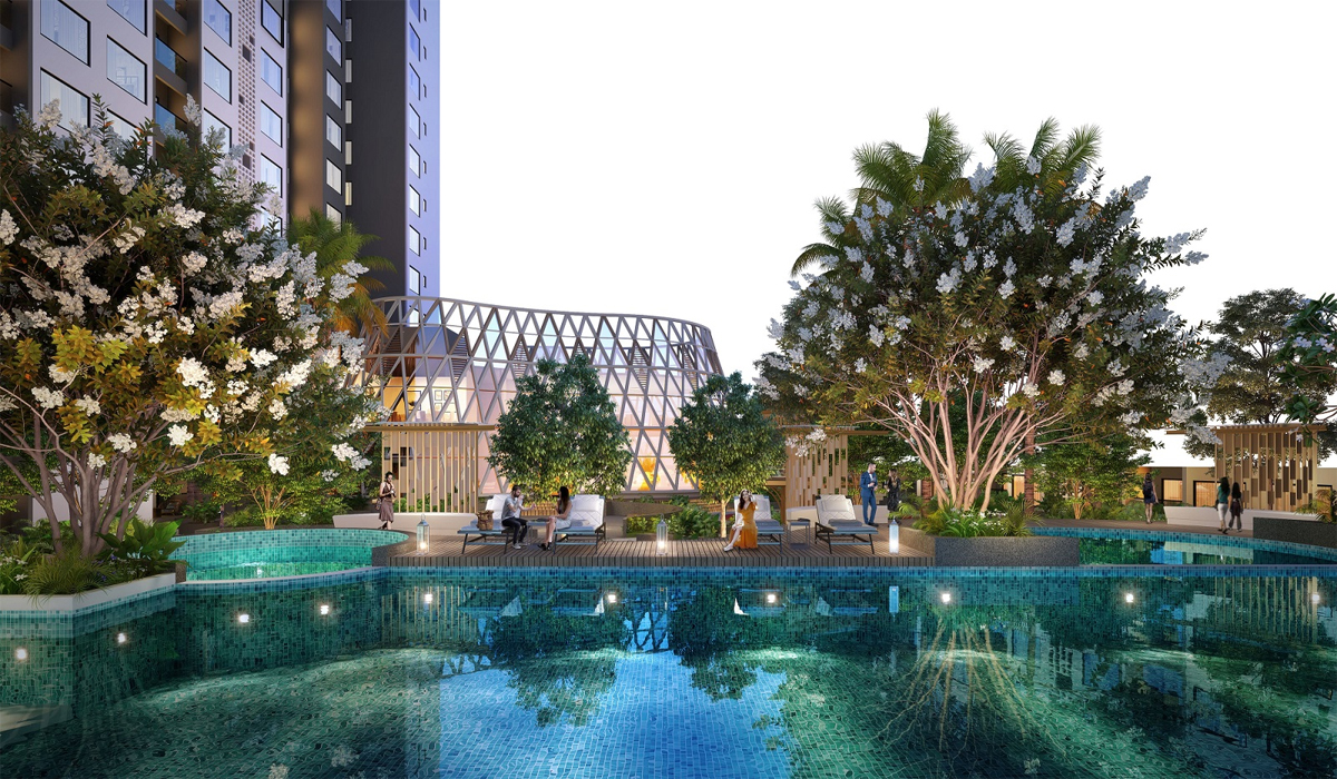 dlf privana south high eise building viwe