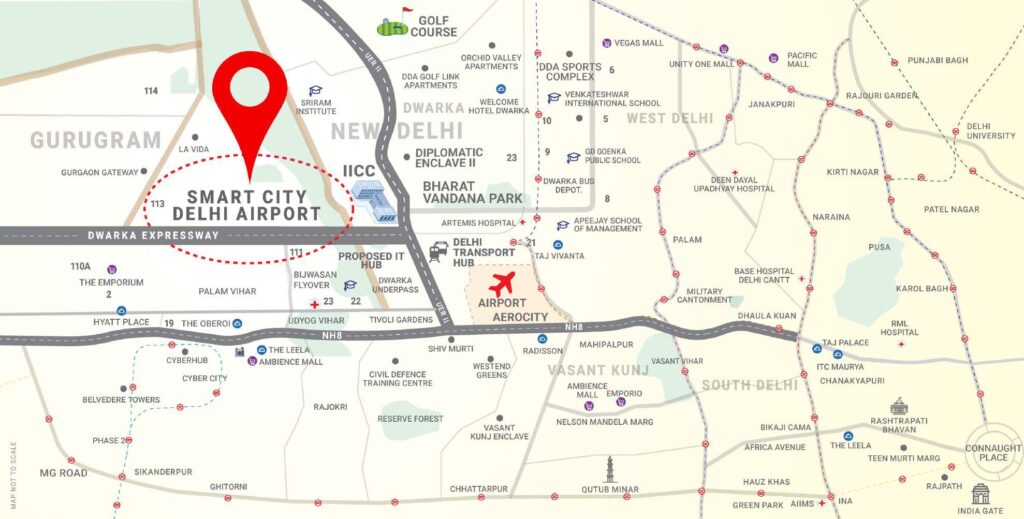 m3m crown location map